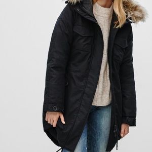 Aritzia Black Community Parka